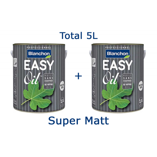 Blanchon Easy Oil 5 ltr (two 2.5 ltr cans) SUPER MATT 06600104 (BL)